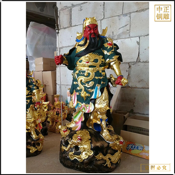 銅雕關(guān)公佛像